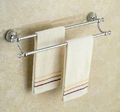 Polished Chrome Wall Mounted Double Bath Towel Bar Bathroom Towel Rack Good Quality