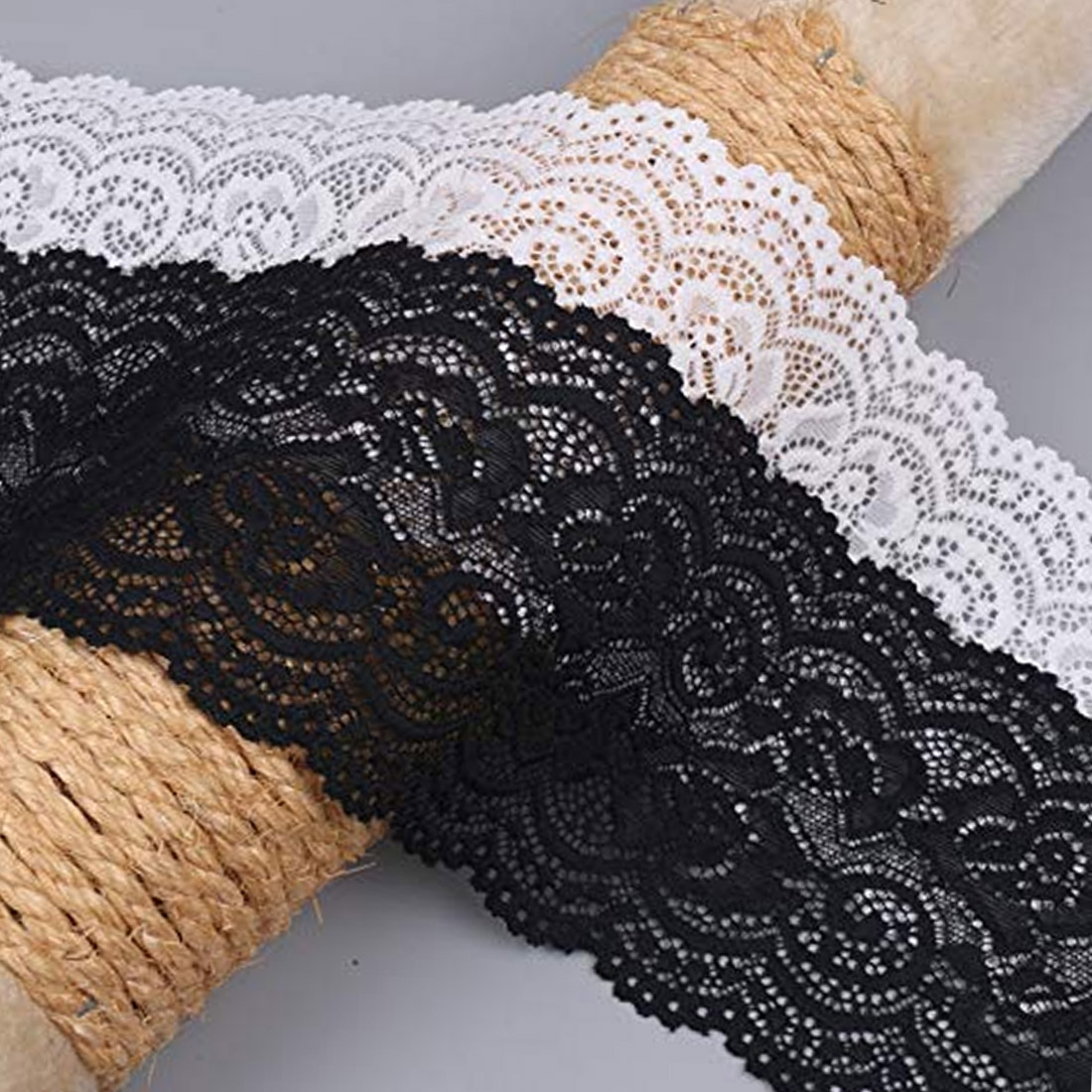 10 yard 4cm 1.57 wide ivory fabric embroidery tapes lace trim ribbon F10T362P190807X