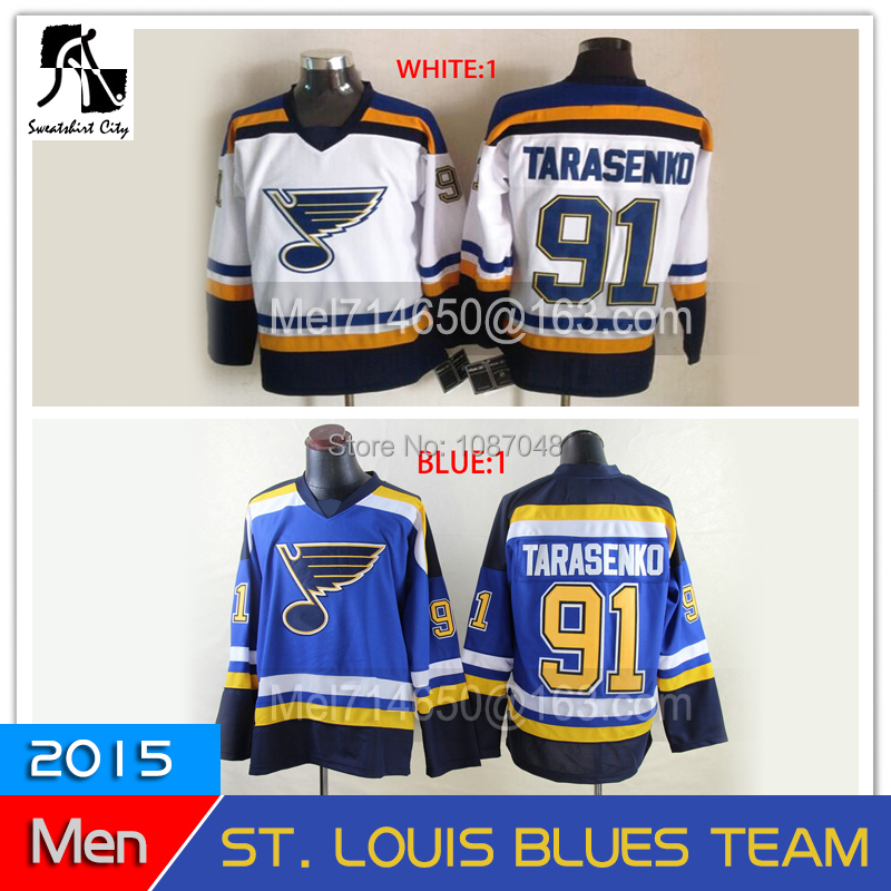 Wholesale Latest Cheap Hockey jerseys TARASENKO 2015 St. Louis Blues Jersey Hockey da equipe ...