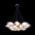 Ecolight Free Shipping Modern Egg Glass Chandeliers Light with 15 G4 Led Bulbs Dinning Study Living