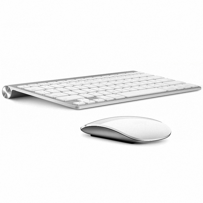 Russian Keyboard Ultra-Thin For Apple Style Wireless Keyboard Mouse Combo Wireless Mouse for MAC Windows XP/7/10 Tv Box