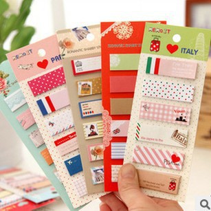 Free shipping 12sets/lot Cute Mini Memo Pad Sticky Note Kawaii Paper Scrapbooking Sticker Pads Creative Korean Stationery