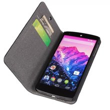 2015 New Fashion Luxury Leather Case for LG Google Nexus 5 Wallet Stand Mobile Phone Accessories