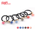 Scrunchie Black Elastic Ponytail Holders Scrunchy Gum for Hair Ropes Female Crystal Rhinestone Hair Ties Korean
