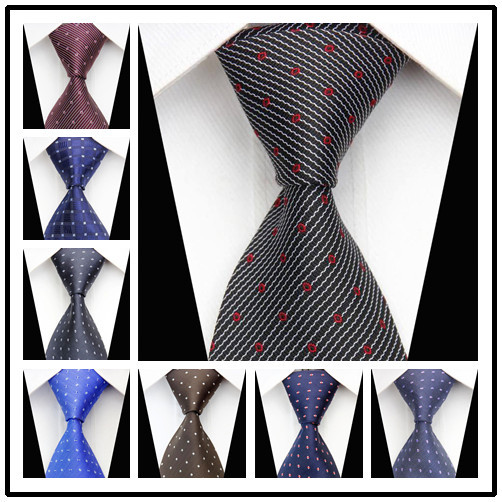 CON62 New Arrival 2014 New Fashion Classic Silk Woven Neck Tie Business Casual Knitted Mens Ties