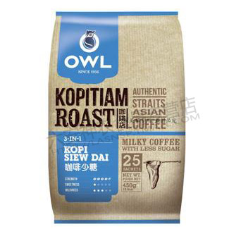 armani free shipping new 2014 Owl owl 3 1 coffee sugar 450 green coffee weight