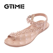 GTIME New Fashion Women’s Summer Shoes Bohemian Flat Non-slip Beach Sandals #Y09