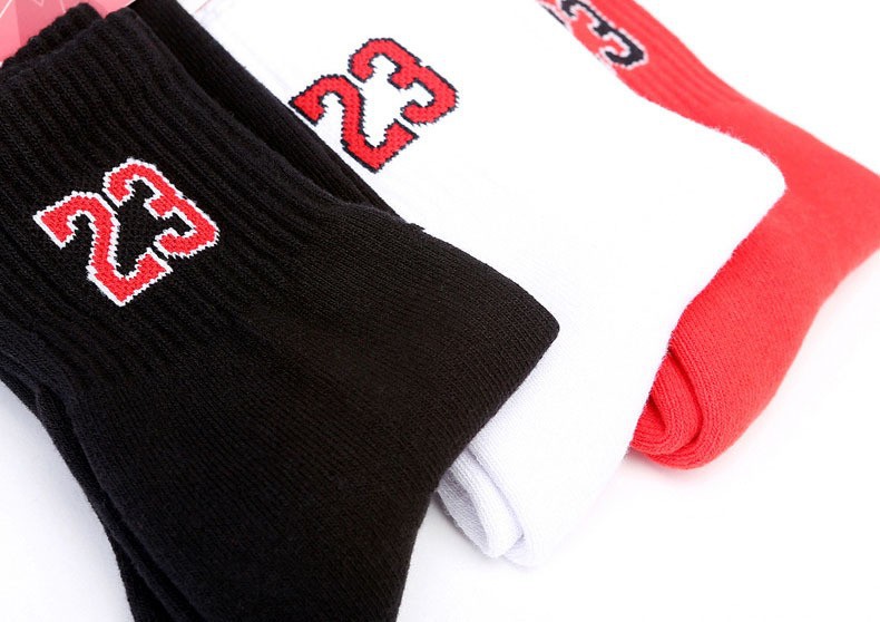 Basketball-Star-NO-23-Sports-Socks-Natural-Cotton-Super-Absorbent-Breathable-High-Quality-Men-s-Socks