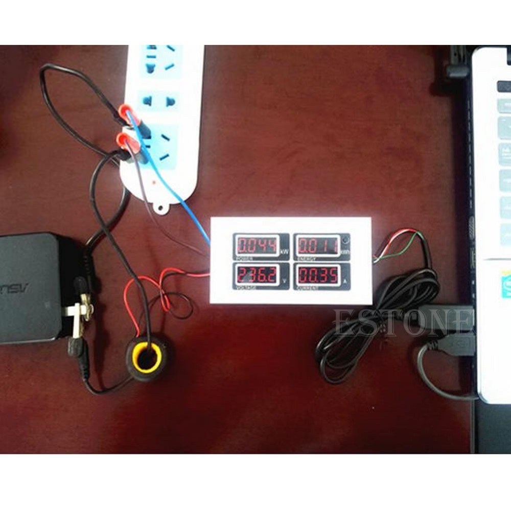 Купить AC 110В 220В цифровой 100А ватт мощности метр Вольт amp ...
