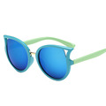 Summer Kids Sun Glass Children Goggles Coating Sunglasses Girls Cat Eye Shades Sunglass Reflective UV400 Oculos