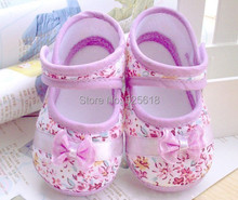 2015 Girls flower print baby toddler shoes 11cm 12cm 13cm spring autumn children footwear first