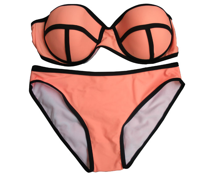 women Push up triangl bikini poylester polyester sexy lady beach swim suit maillot de bain biquini swimwear L XL