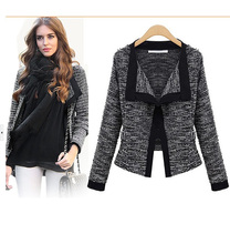 2015 new winter Women’s fashion casual Cardigan Sweater Coat Slim Long-sleeved Wool sweater Coat Sweater jacket women