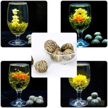 4 Balls Different Handmade Blooming Flower Green Tea Home Wedding Gift  1ON6 1ORU