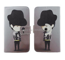 360 Rotation Painted Flip Leather Phone Case for KingSing S2 MTK6582 Android 4 4 3G Phablet