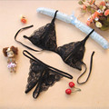 fashion 2pcs set New sexy lingerie Open Chest Bra Underwear lace gather slim suit