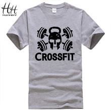 New Cheap Tees Crossfit T Shirts Mens Gym Training T-Shirt Fitness Sport Top Tees Skull Swag Cotton O Neck Clothing Short Sleeve