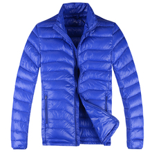 Lesmart Men’s Winter 90% White Duck Down Jacket Zipper Closure Solid Color Waterproof Fashion Casual Business Outerwear Coat