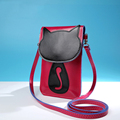 Single Shoulder Bag New Female Touch Screen Mobile Phone Cartoon Hanging Neck Candy Fashion Phone Bag