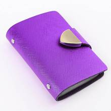 High Quality New Travel Texture Hasp Genuine Leather Business Cards Case ID Credit Card Bag Holder 26 Slots