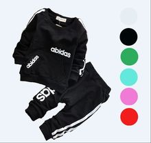 Free shipping 2015 spring new children cotton long sleeved track suit two clothing set Children set