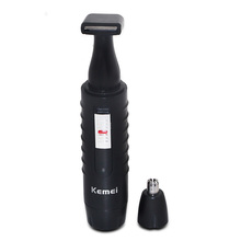 Kemei 2 in 1 Electric Nose Ear Hair Trimmer for Men and Women Rechargable Washable Beard