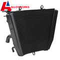 SALE ALLOYWORKS Motorcycle Cooling Replacement ALUMINUM Replacement Radiator FOR 04 05 Suzuki GSXR 750 GSXR750 2004