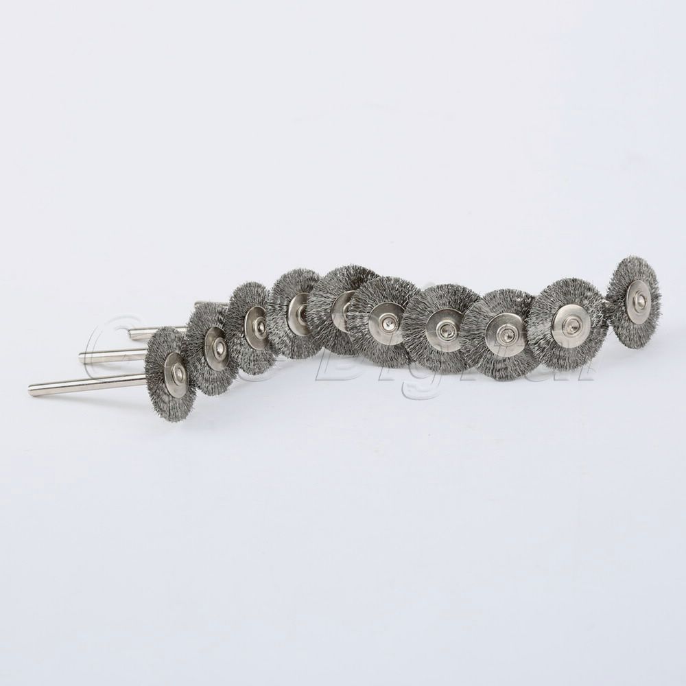 10pcs Stainless Steel Wire Wheel Brushes for Die Grinder Dremel Accessories Rotary Tool Free Shipping