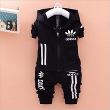 Clothes boys 2016 new arrival baby boys hoodied coats and jackets +pants sets korean fashion clothing sports suit kids tracksuit