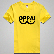 new 2016 Anime ONE Oppai short Autumn Men Women t-shirt One Punch Man summer
