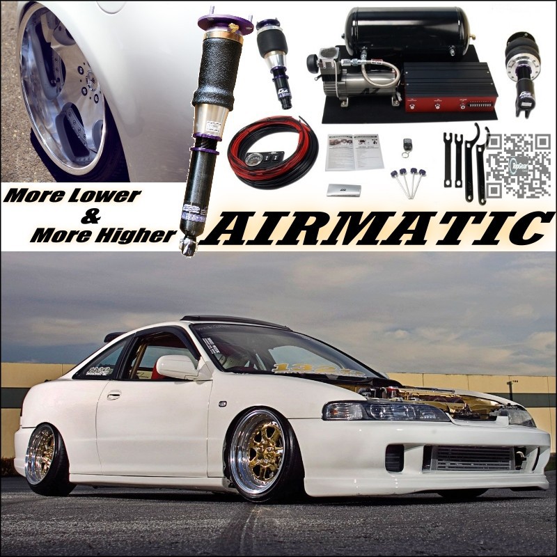 Air Matic Height Adjustable Damper Suspension Hella Flush VIP tuning System For HONDA Civic to Install Air spring