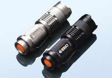 CREE XM L Q5 450Lumens cree led Torch Zoomable Cree Waterproof LED Flashlight Torch light 2pcs