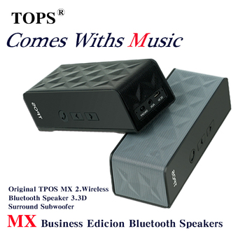 Оригинальный TPOS MX беспроводная связь Bluetooth спикер мини HIFI портативный 3D объемного сабвуфер FM радио усилитель USb стерео звук микрофона