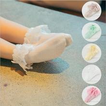 2016 Summer Baby Retro Lace Ruffle Frilly Ankle Short Socks Ladies Princess Girl Socks Mix Clour Free