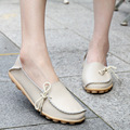 Genuine Leather Shoes Moccasins Woman Ladies Flats Shoes Spring 2016 Casual Comfort Driving Mother Loafers Size