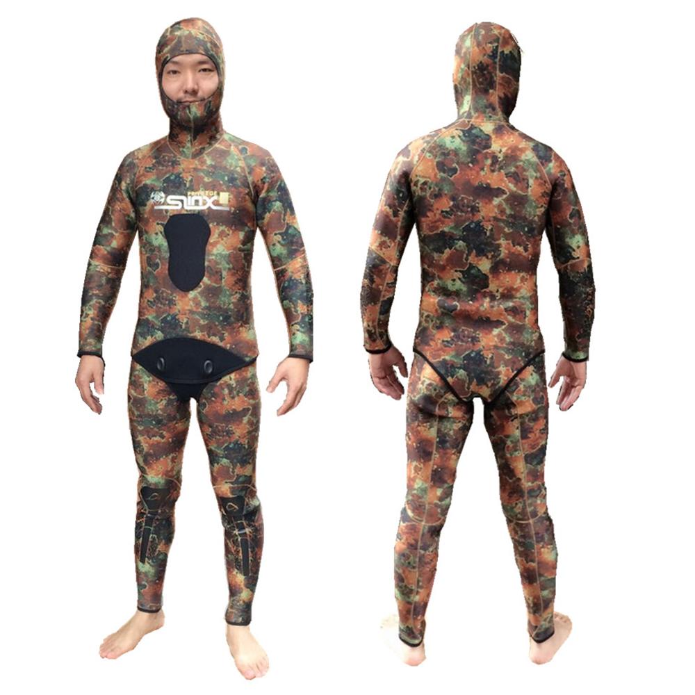 SLINX Camouflage Wetsuit 5MM Neoprene Snorkeling T...