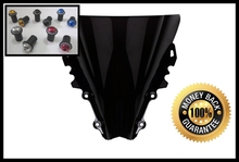 Black Motorcycle Windshield Windscreen For Yamaha YZF R6 2006 2007 Come With Windscreens Bolts