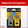 Exclusive set configuration screwdriver plus special magnetic Magnetize Demagnetize metal increased case KS 1301