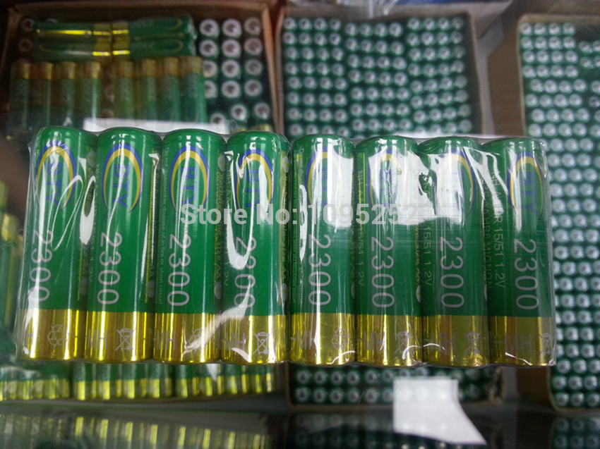 FREE SHIPPING 4pcs X BTY Genuine Full Capacity 2300mAh AA Battery 1 2V Ni MH Rechargeable