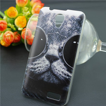 Flower Cat case lenovo A319 hard case Case Cover For Lenovo RocStar A319 Smartphone free shipping