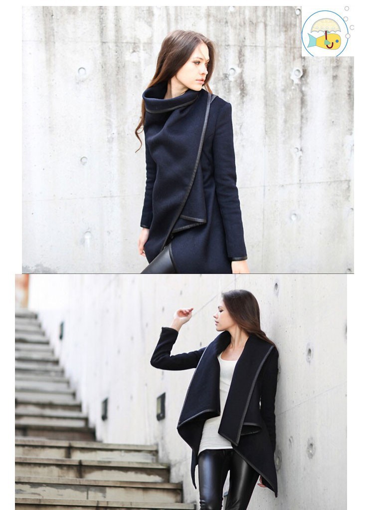 2015 New woman Fashion winter woolen overcoat women fashion Jackets woolen coat (11)