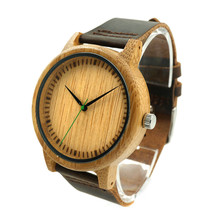 2016 New Wooden Watch Luxury Brand Round Wood Case Women Men Quartz Clock Relogio Masculino