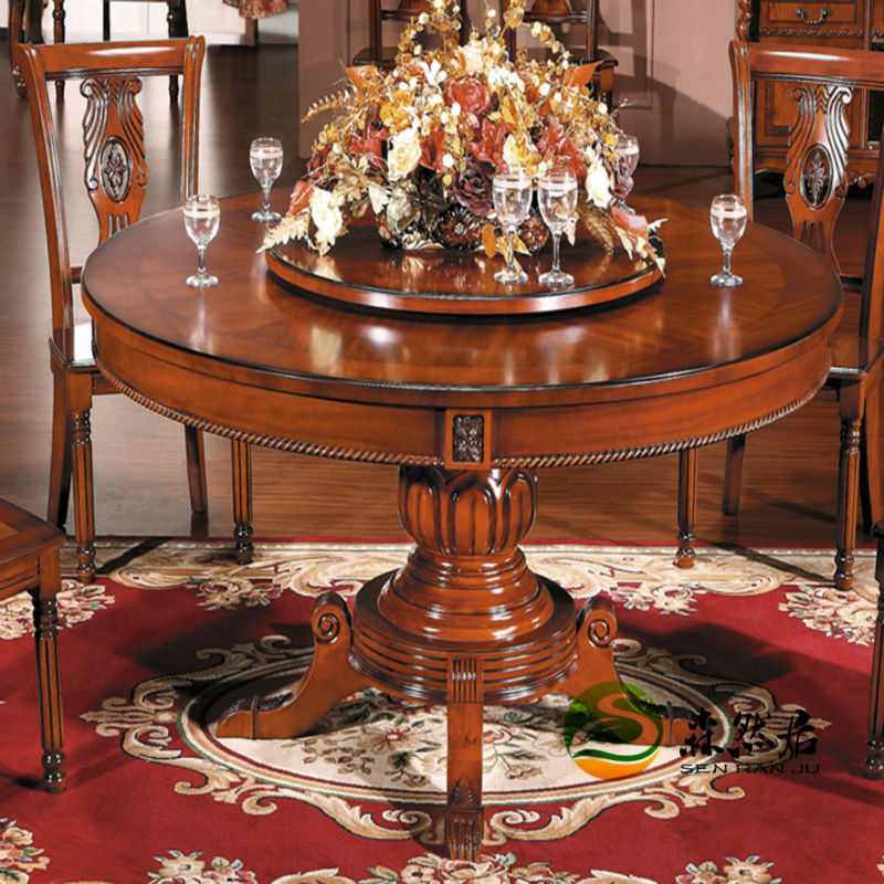 Compra mesa redonda de comedor de madera maciza online al por ... Busco comedor en ospor tunida en caoba
