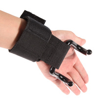 FW1S Pro Weight Lifting Training Gym Hook Grips Straps Gloves Wrist Support Lift