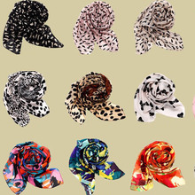 155 43cm New 2015 Spring Vintage Chiffon Scarves 63 Patterns Women Casual Print Lovely Bohemian Scarf