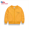New 2016 Spring Autumn Children Kids Boys Girls Casual O neck Solid Cardigan Sweater Coat Baseball