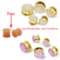 Hot Ear Pierces Expansions 1pair Free 2pair Ear Tunnels Stretcher Plugs Ear Piercing Earring Expanders Jewelry