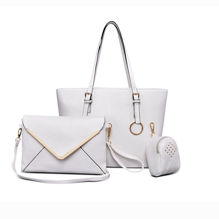 2015 Women's Leather Handbags Casual Tote Shoulder Bags Famous Ladies Messenger Bags Purse Handbag+Messenger Bag+Purse 3pcs/1Set