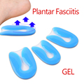 Foot pain 100 Silicone Gel U Shape Plantar Fasciitis Heel Protector Heel Spur Cushion Pad Shoe