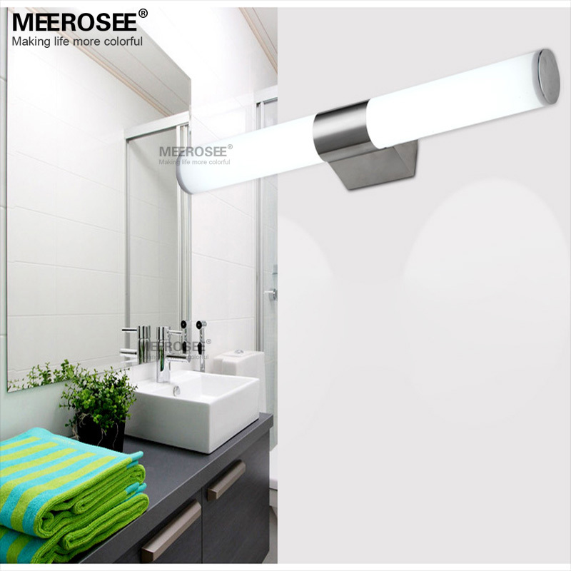 LED 10W Wall light Modern Acrylic Bathroom lamp LED Mirror wall light fixture for restroom L460mm LED wall lustre fast shipping